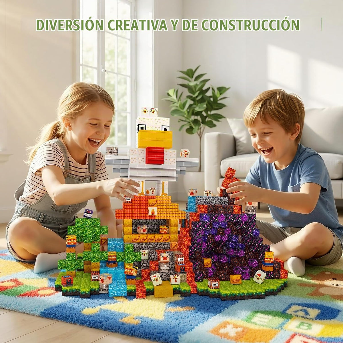 Bloques de construcción magnéticos STEM juguete para niños a partir