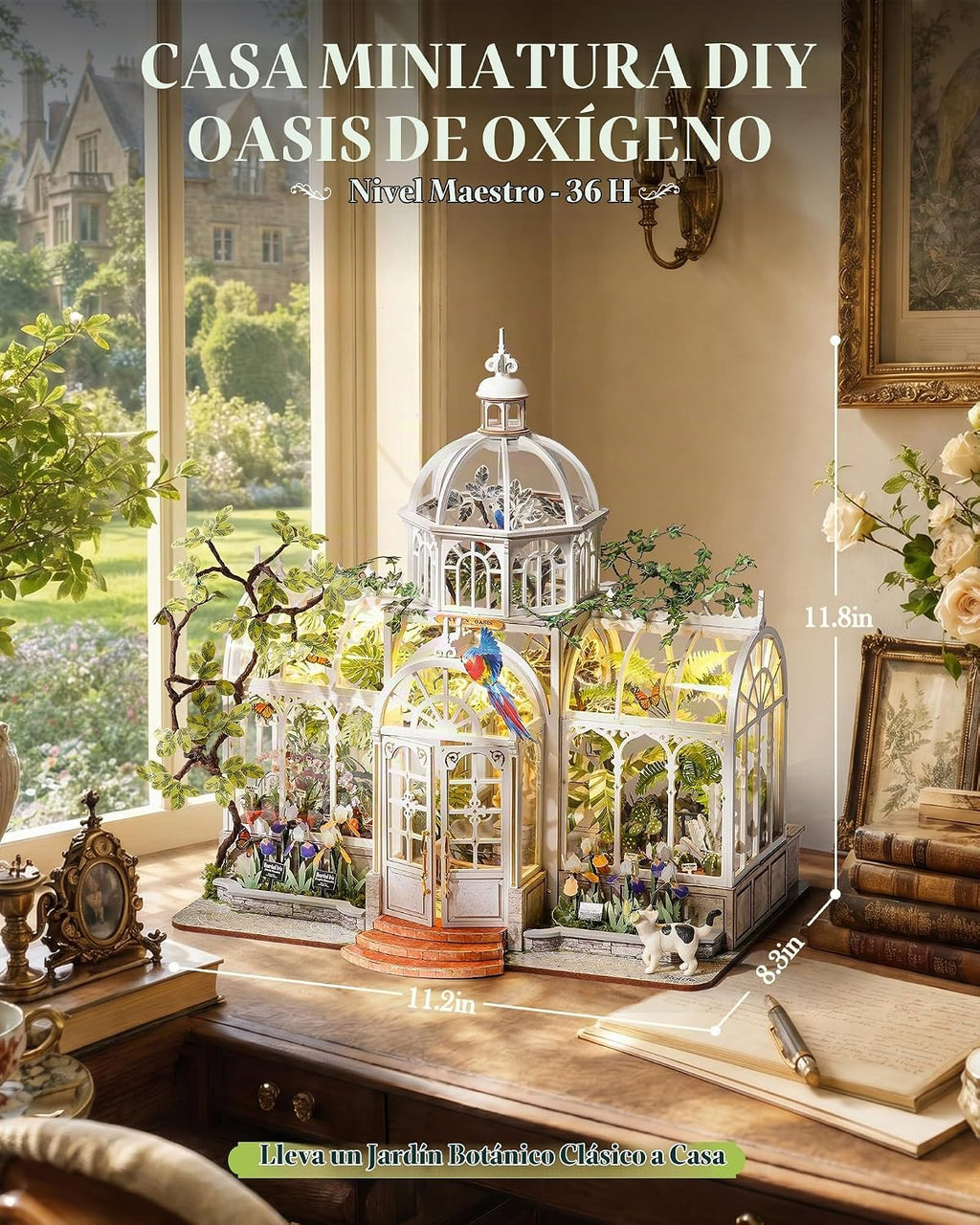 Rolife Kits de invernadero miniatura DIY para adultos - Oasis de Oxígeno