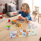 HABA My Very First Games Building Site, un juego de aprendizaje cooperativo para niños, actividades de aprendizaje y juegos para niños de más de 2 años con camión de juguete incluido