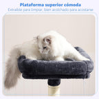 Heybly Árbol para gatos con juguete, torre de gato de 43.3 pulgadas para