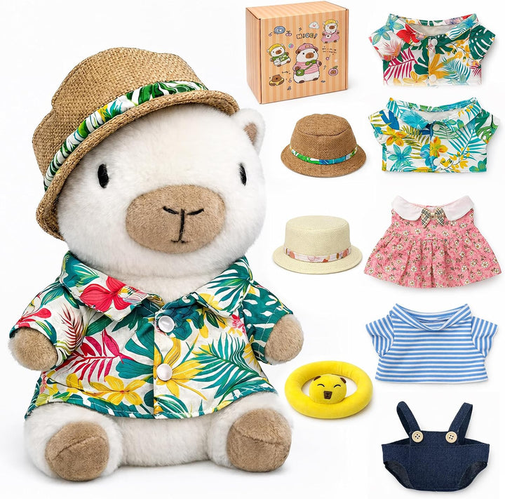 TITQWOP Juego de 9 piezas de peluche Capybara adecuado para niños y...
