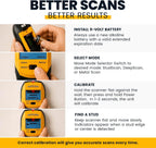 Zircon® Buscador de pernos MultiScanner™ A200 con detección de metales y