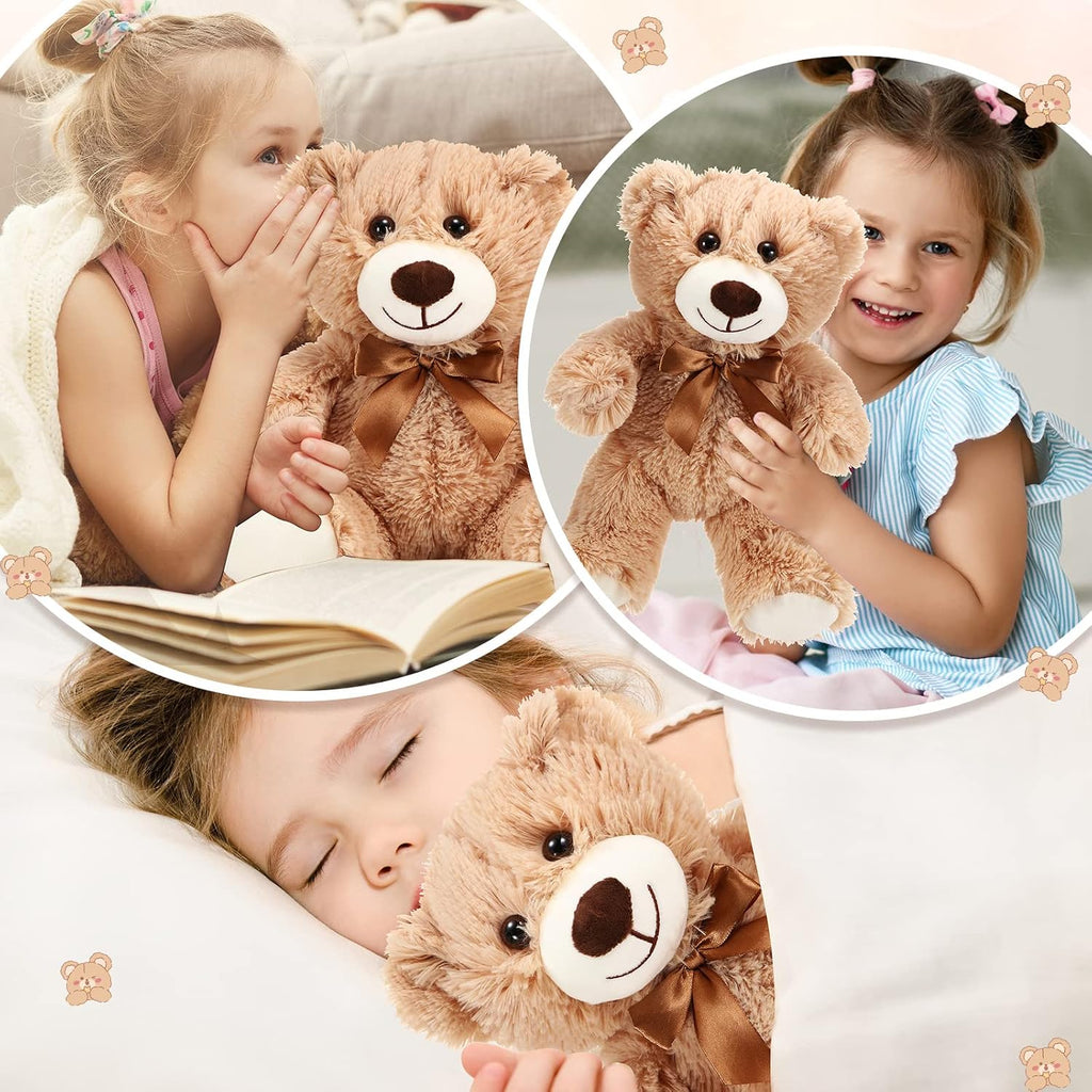 Skylety 10 piezas de osos de peluche a granel de 14 pulgadas, marrón claro