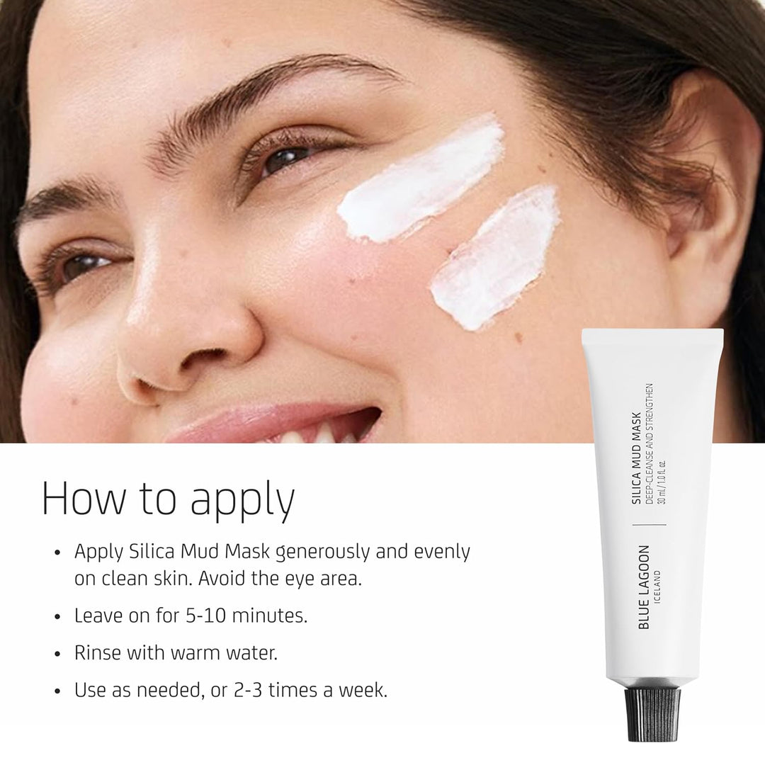 Blue Lagoon Skin Science - Mascarilla facial de sílice de limpieza...