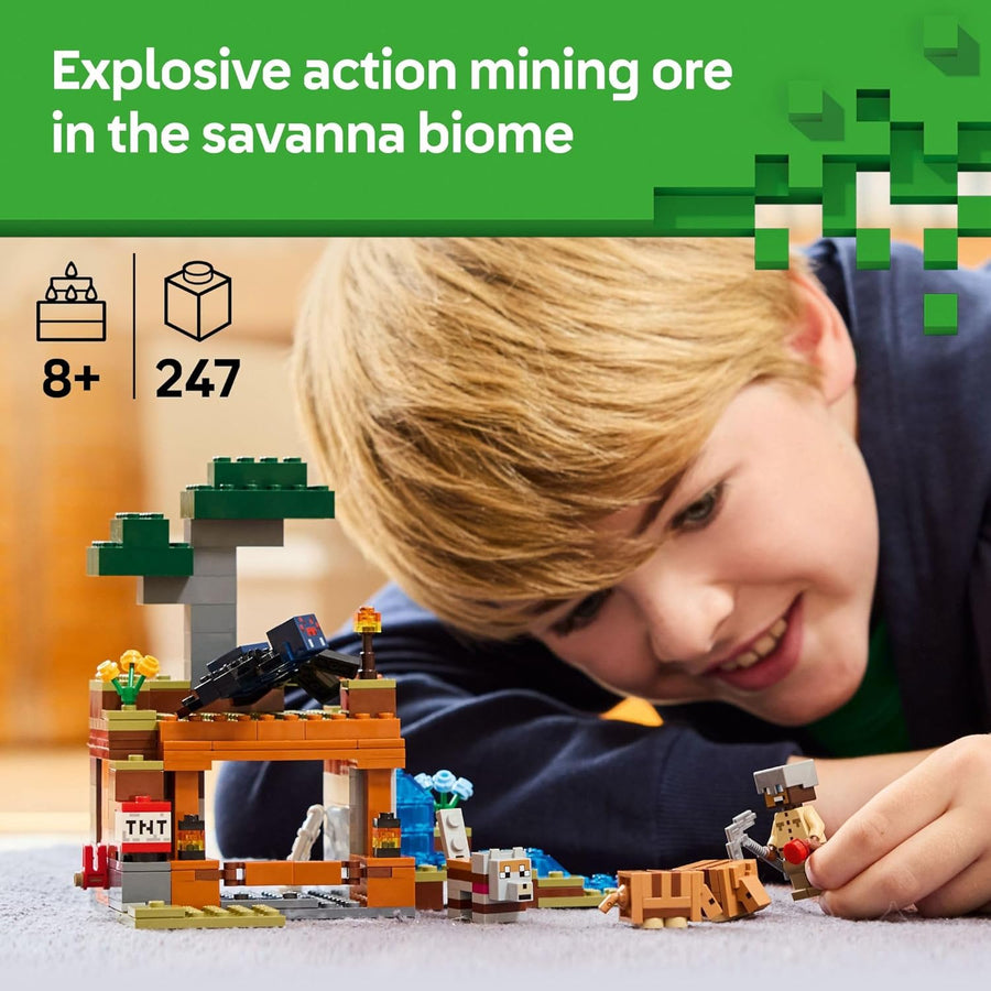 LEGO Minecraft The Armadillo Mine Expedition Figuras de