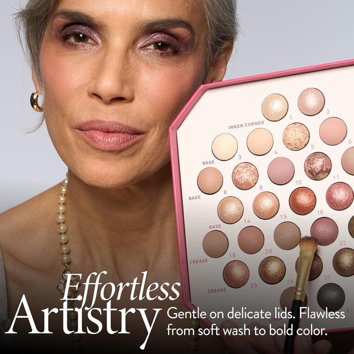 LAURA GELLER - Brocha de sombra de ojos completa, brocha cónica par...