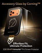 ESR - Protector de pantalla para iPhone 17 Pro Max, paquete de 3 unidades, Armorite Pro