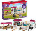 Schleich Horse Club - Set de juego Transportador de caballos de 227 piezas - Para niños 5+ | 42619