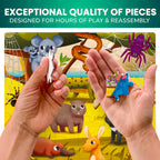 QUOKKA Rompecabezas para niños de 4 a 6 años – Juego de rompecabezas de 4 x 60 para niños pequeños de 3 a 5 años – Polar, pájaros, animales juguetes para niños de 6 a 8 años – Juego educativo de