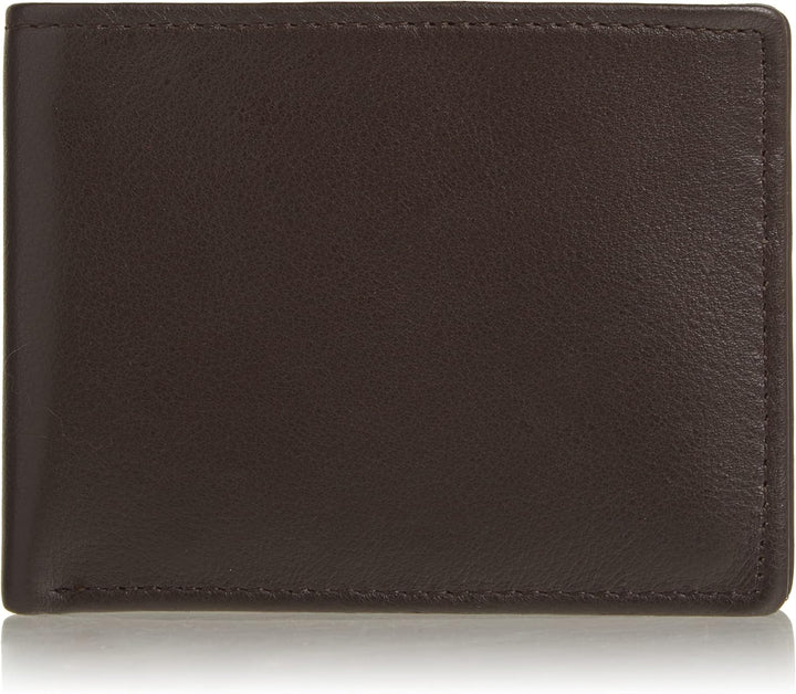 Perry Ellis Park Avenue - Cartera de piel 100% con tarjeta, plegabl...