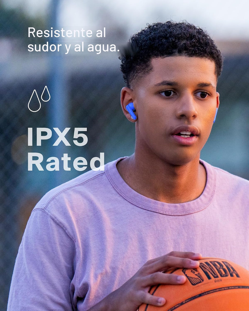 Belkin SoundForm Nano 2 Auriculares Bluetooth para niños con micrófono integrado, batería de 28 horas, volumen seguro de 85 dB, resistencia al agua IPX5 - Auriculares Bluetooth para niños para iPhone