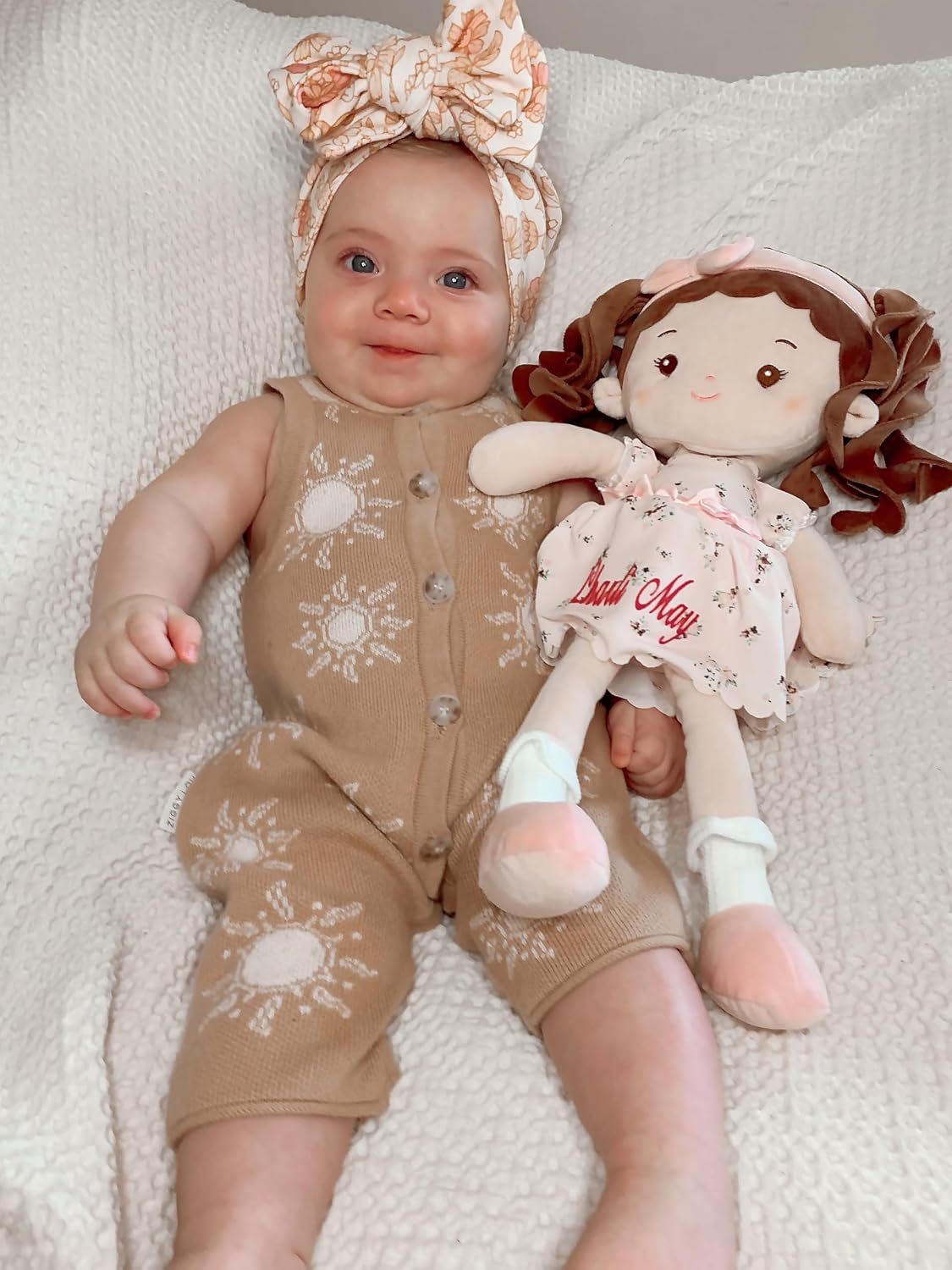 LeyaDoll Muñeca de bebé suave de felpa (16 pulgadas), Princesa Breeze-rosa