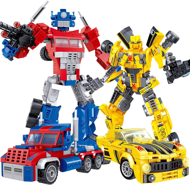 HIGH GODO Juego de construcción transformable robot de