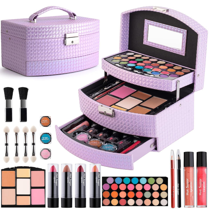 Hot Sugar Kit de maquillaje para niñas para regalo de cumpleaños, j...