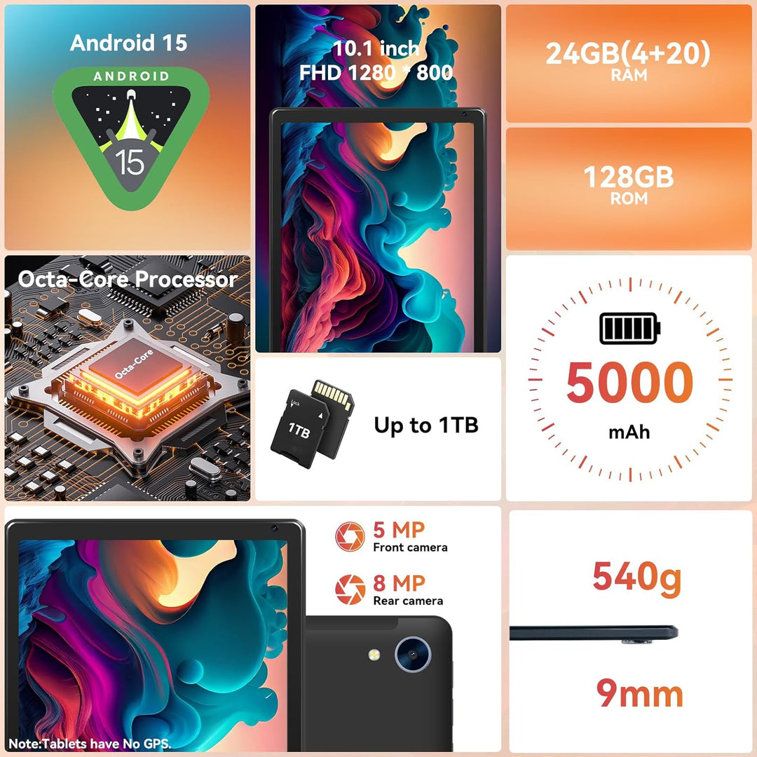 URAO Tableta tableta Android 15 de 101 pulgadas con