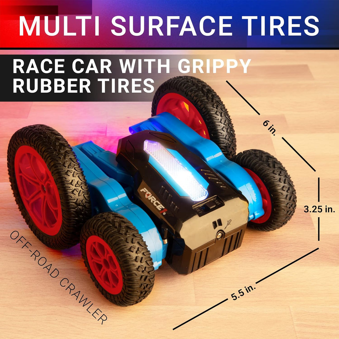 Force1 Tornado Red LED - Auto de control remoto para niños de doble...