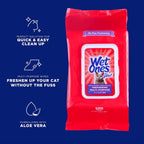 Wet Ones Toallitas multiusos para refrescar mascotas para gatos, 100