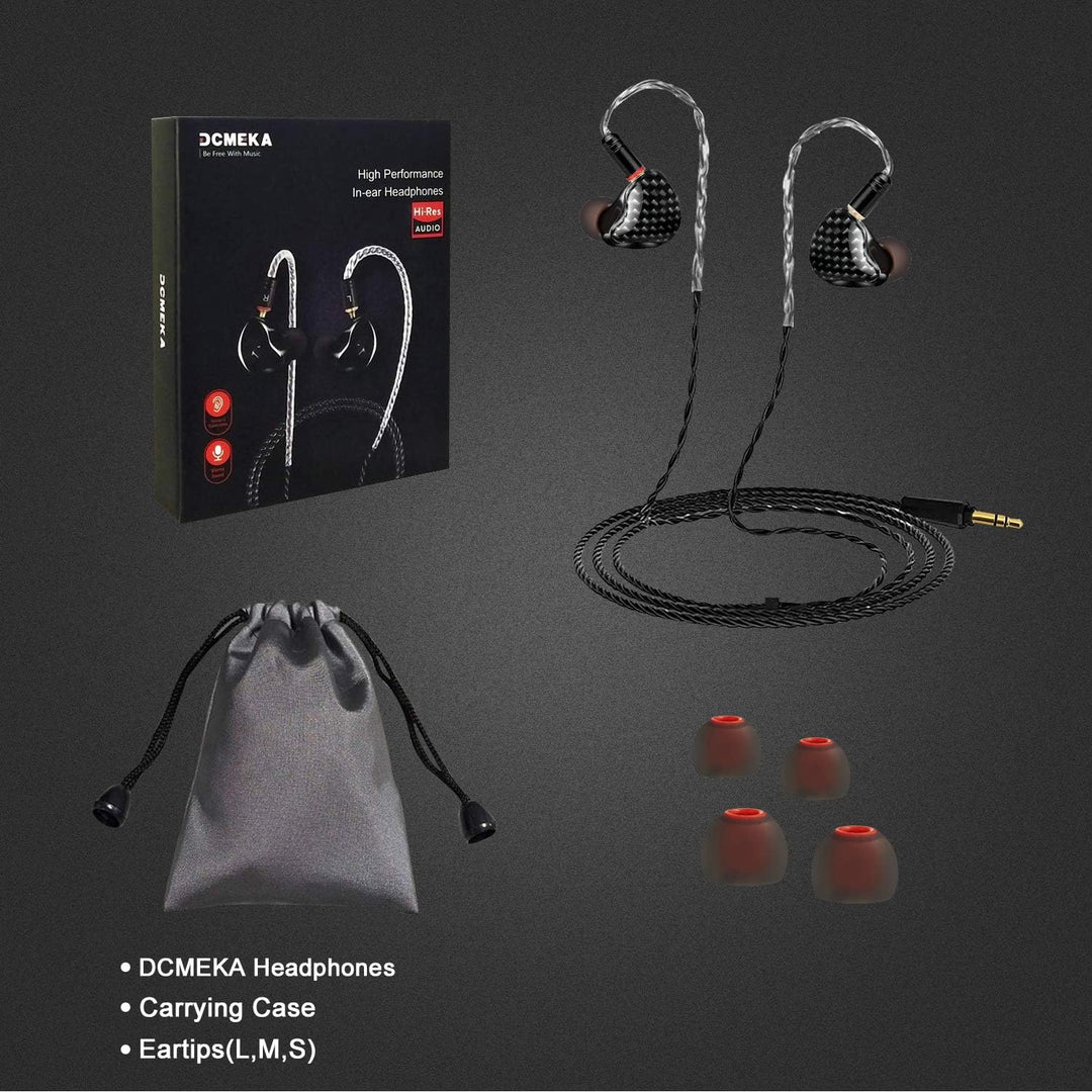 DCMEKA Auriculares de Monitor Intraauriculares, Auriculares Estéreo...