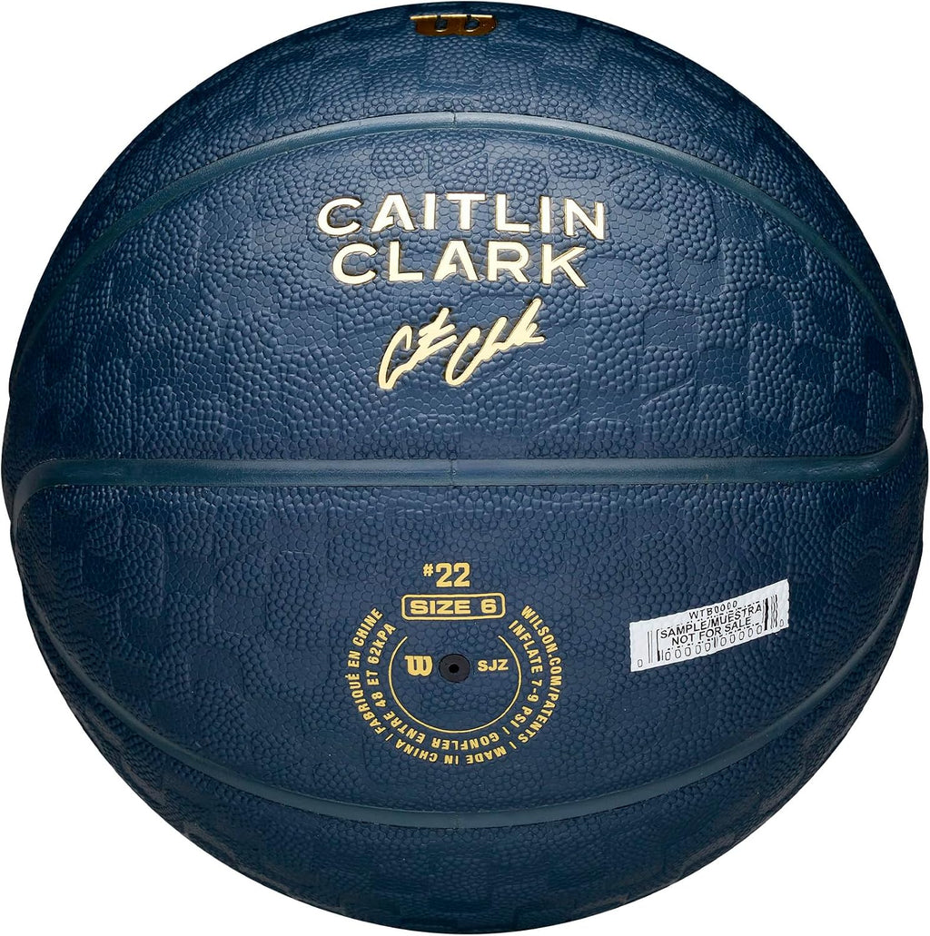 WILSON Caitlin Clark Poise Balón de baloncesto para interior/exterior - Azul marino intenso, Talla