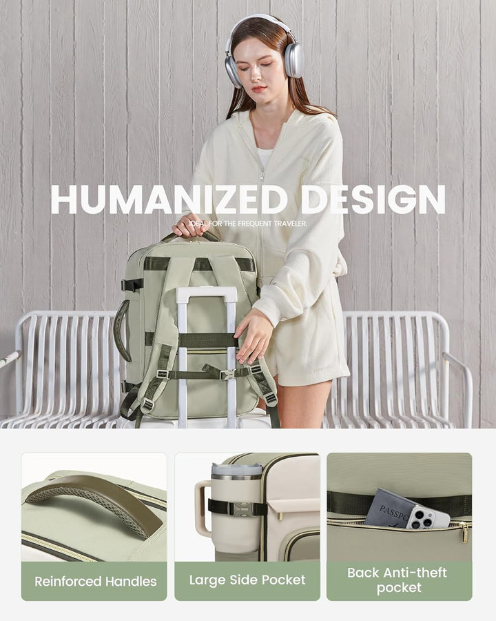 LOVEVOOK Mochila de viaje para mujeres y hombres, mochila de mano y...