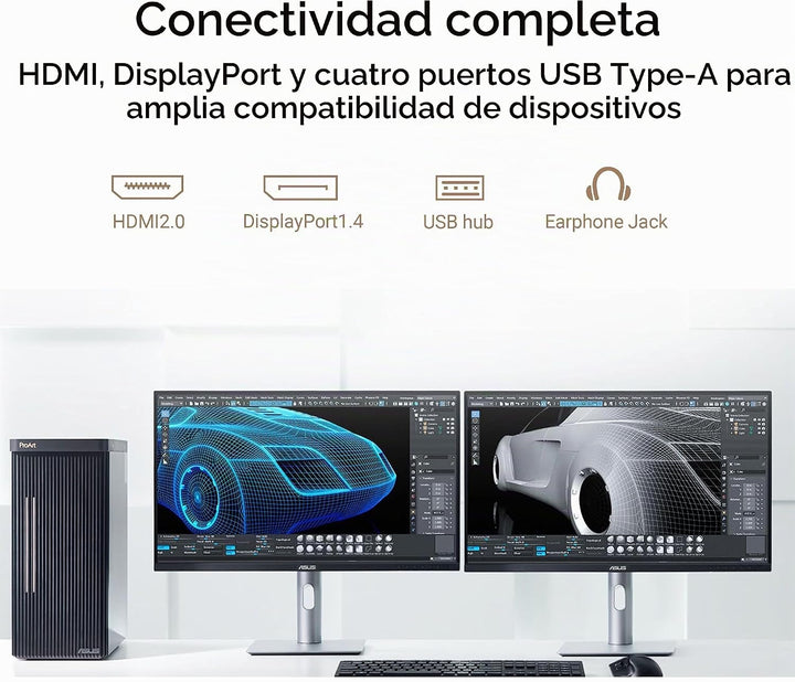 Monitor profesional ASUS ProArt PA278QGV 27 pulgadas 1440p QHD | Ca...