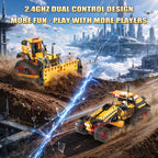Kits de construcción de robot STEM 5 en 1 para niños de 6 a 12 años, aplicación y control remoto STEM Bulldozer Robot Juguetes de construcción para niños de 8 a 13 años
