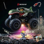 BEZGAR 1:20 Monster Truck Toys, 360 ° Stunt RC Cars con música y luz