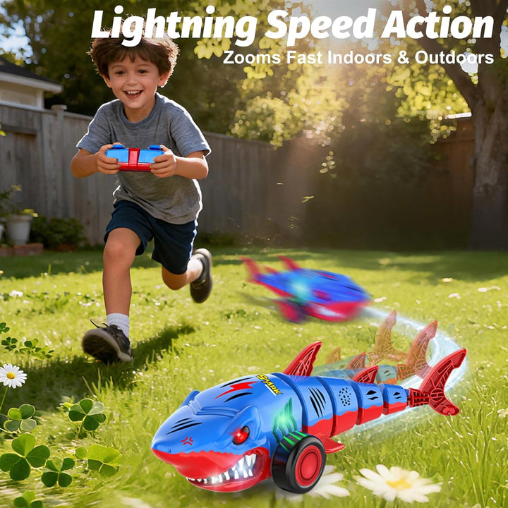 Laradola Coche de juguete Shark RC para niños vehículo de