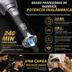 FADEKING Cortadora de pelo profesional para hombres, kit de aseo 3 en 1