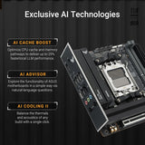 ASUS TUF Gaming B850I WiFi NEO AM5 Mini ITX Placa base, DDR5, ajust...