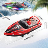 BEZGAR Barco a control remoto, 2 paquetes de 10 pulgadas, barco RC...