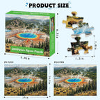 Paquete de 4 rompecabezas de 500 piezas para adultos, rompecabezas de parques nacionales para adultos de 500 piezas, rompecabezas de naturaleza difícil difícil y fresco de 500 piezas para adultos