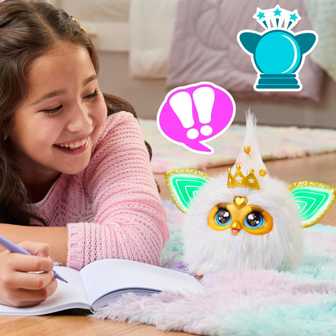 Furby Gold Glam - Juguetes interactivos de peluche para niñas y niñ...