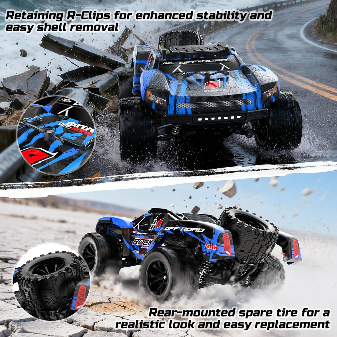 DEERC Autos RC 1\/12 de 45 KPH, Camión RC 4WD de Alta Velocidad de...