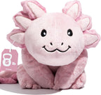 Brease Peluche de Dragón Axolotl Rosa con Peso de 5 libras Sin Fragancia - Juguete de Peluche Suave y Grande para Comodidad, Calma y Relajación, Compañero Ideal para Abrazar para Niños y Adultos