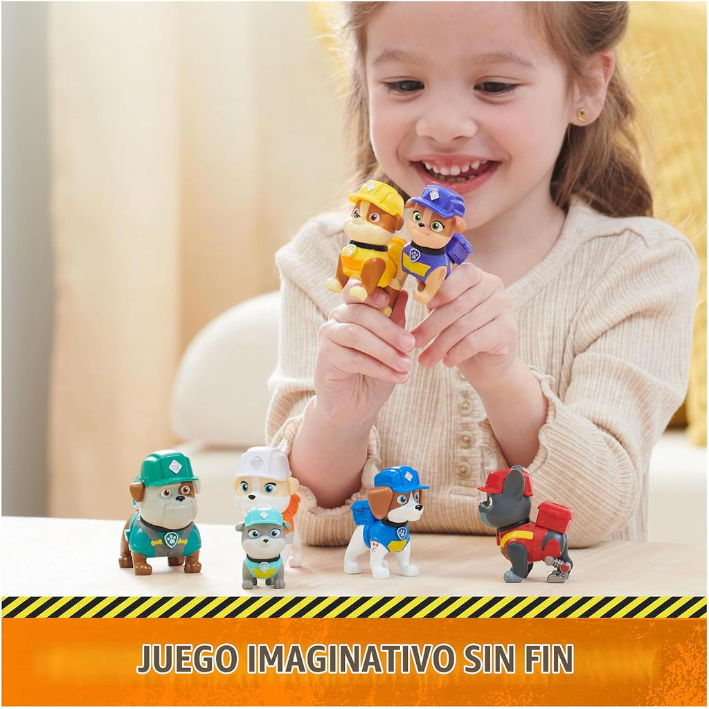 Rubble & Crew, Paquete de regalo de figuras de juguete, con 7 figuras de acción coleccionables, juguetes para niños y niñas a partir de 3 años