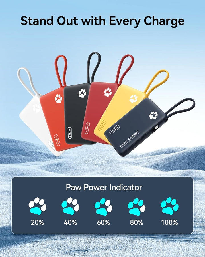 INIU PawGo - Cargador portátil, 45 W PD 10000 mAh, banco de energía...