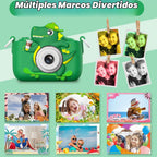 Juguetes de cámara para niños de 3 a 8 años de edad, videocámara digital para niños con cubierta suave de dibujos animados, el mejor regalo de festival de cumpleaños de Navidad para niños