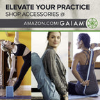 Gaiam - Esterilla de yoga de calidad superior de 5mm, lisa, gruesa y antideslizante para todo tipo de ejercicios de yoga, pilates y gimnasia (173 cm x 61 cm x 5 mm)