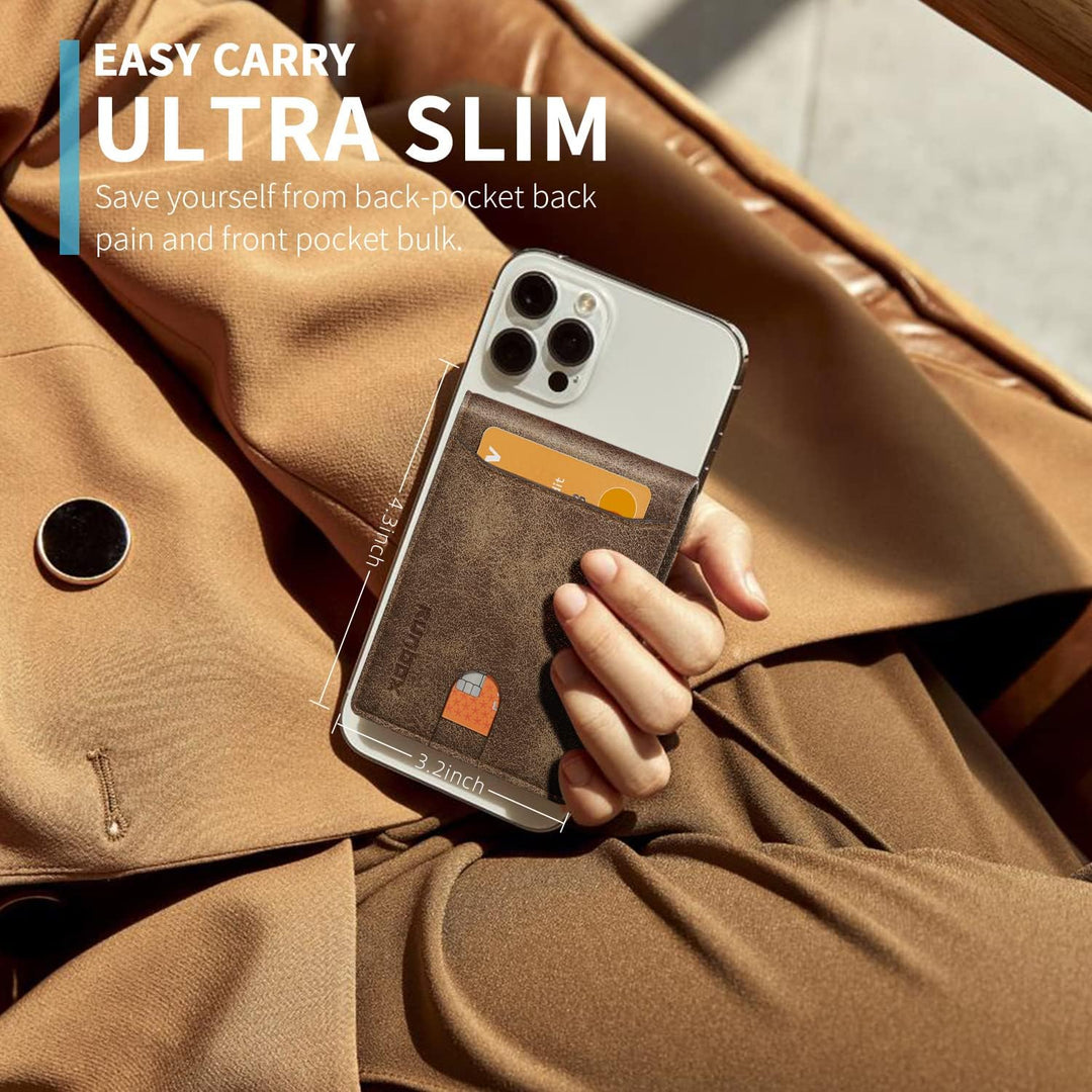 RUNBOX Cartera delgada para hombre, 11 ranuras para tarjetas de cré...