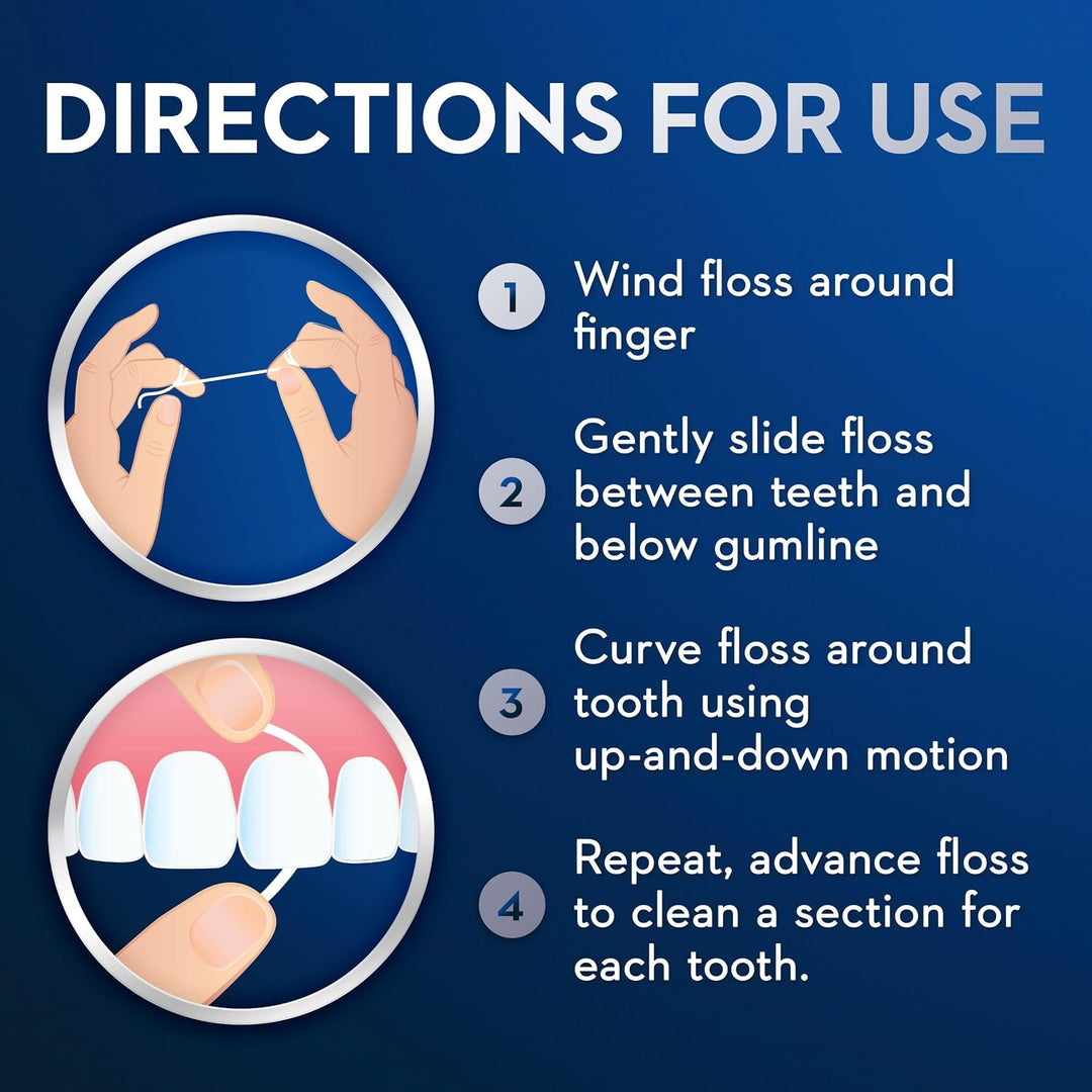 Oral-B Super hilo dental precortado, sabor menta, paquete de 50 uni...