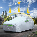 Funda Universal Completa para Automóvil de 6 Capas para Exteriores Engrosada para Todo Clima, Protector Solar, Impermeable, A Prueba de Nieve, A Prueba de Rayos UV, A Prueba de Rayones