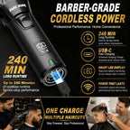FADEKING Cortadora de pelo profesional para hombres, kit de recortadora y
