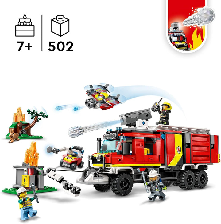 Lego 60374 Camión del Departamento de Bomberos de la Ciudad con Dro...
