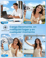 Cargador portátil magnético, cargador de batería de 22.5 W, carga r...
