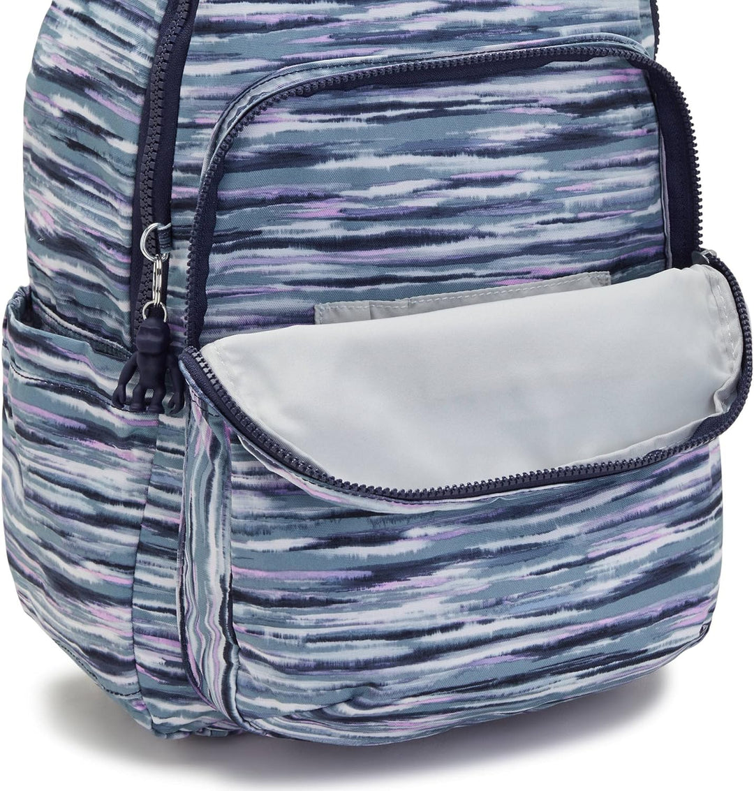 Kipling Mochila para portátil Seoul 15 para mujer, duradera, espaci...