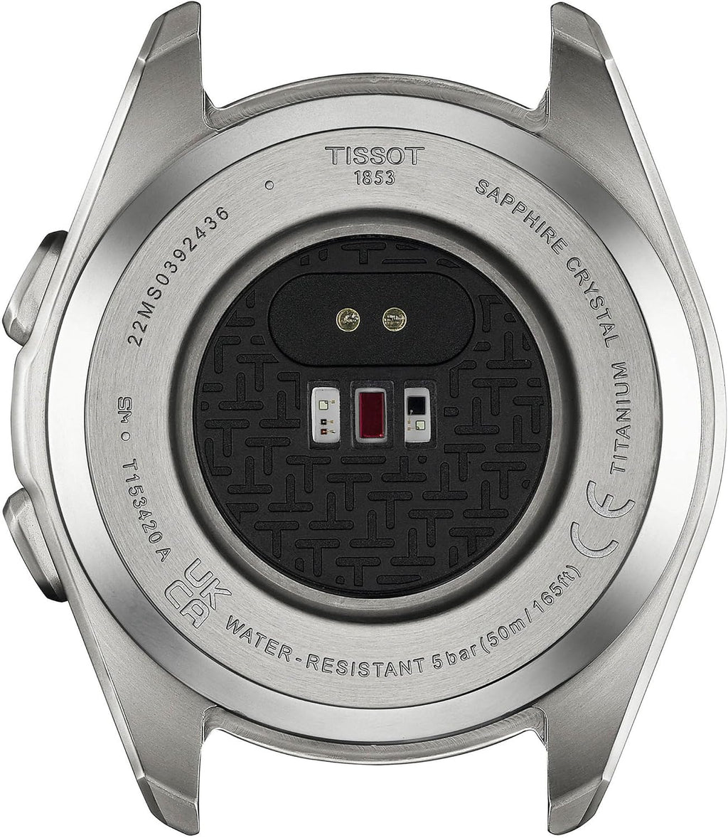 Tissot T-Touch Connect Sport, reloj solar de cuarzo suizo, 1.693 in, esfera negra, reloj unisex