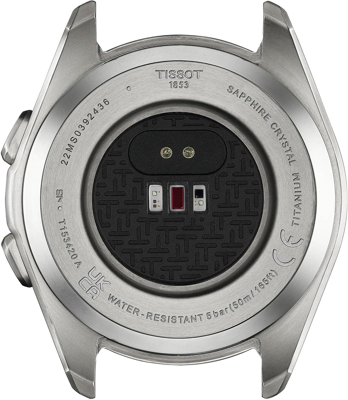 Tissot T-Touch Connect Sport, reloj solar de cuarzo suizo, 1.693 in, esfera negra, reloj unisex