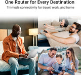 ASUS RT-BE58 Go Router de viaje portátil WiFi 7 de doble banda, 360...