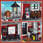 HSANHE - Juego de construcción de rescate de bomberos de la ciudad, compatible con bloques de construcción de camiones de bomberos, regalos de cumpleaños para niños y adultos (1823 piezas)